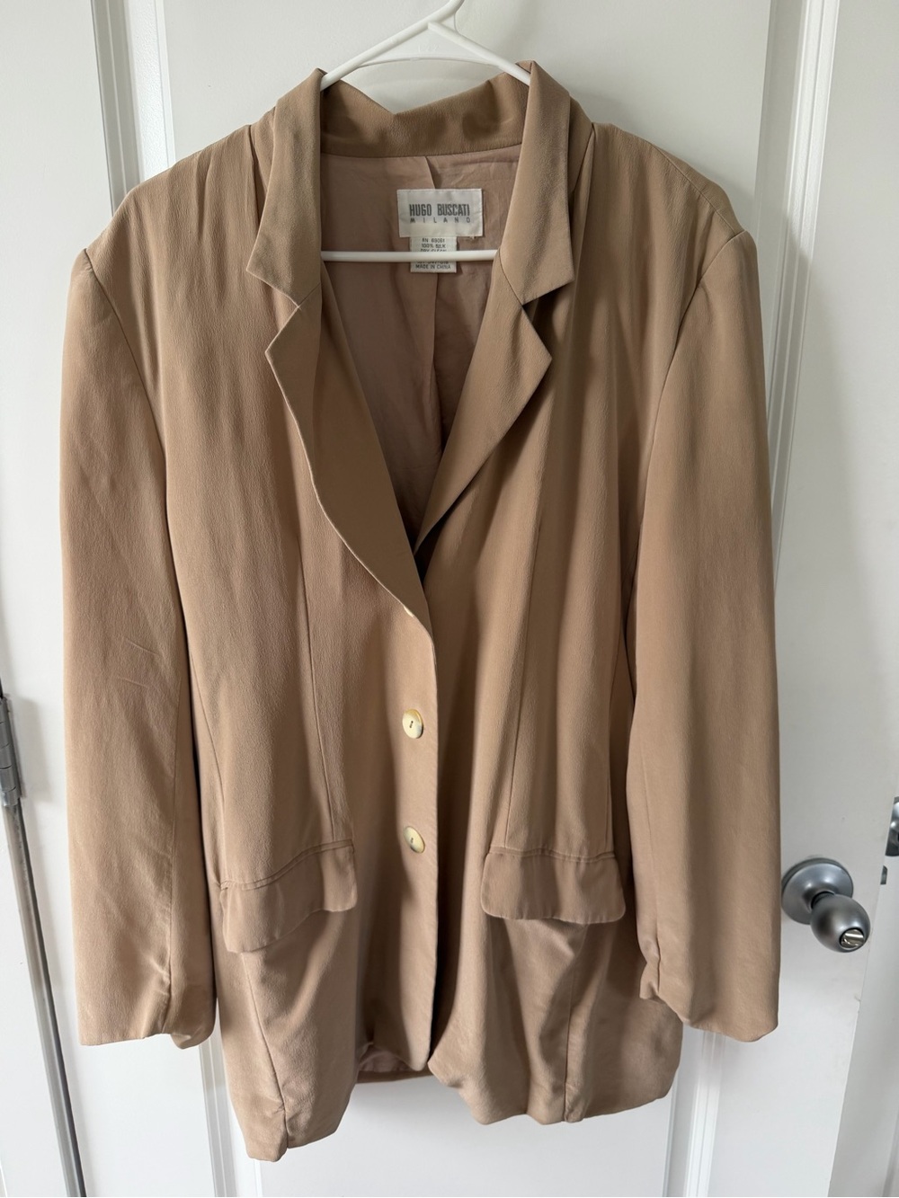 Hugo Buscati Tan Camel Blazer Jacket